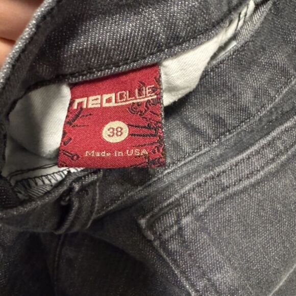 ✨Neoblue Black Denim Jeans Made In USA - Picture 8 of 10